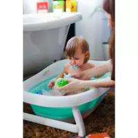 Ванночка детская складная, цвет бирюзовый