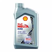 Масло моторное Shell Helix HX8 5w30 синтетическое, SL/CF, ACEA A3/B3/B4, универсальное, 1л, арт. 550040462