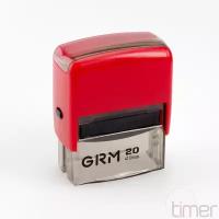 Оснастка автоматическая GRM 20 красная 38х14 мм