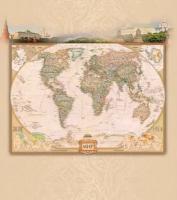 Фотообои Карта мира на фоне 275x243 (ВхШ), бесшовные, флизелиновые, MasterFresok арт 7-834