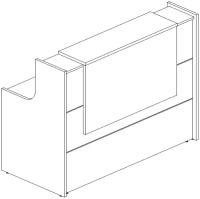 Стойка ресепшен Onix/Оникс O.R-K-2 1630*766*1187 см