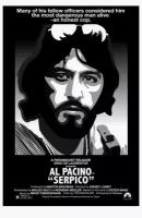 Плакат, постер на холсте Серпико (Serpico, 1973г). Размер 21 на 30 см