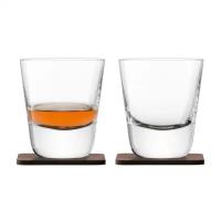 Набор стаканов 2 шт 250 мл Arran Whisky с деревянными подставками
