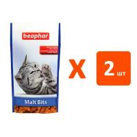 Лакомство BEAPHAR MALT-BITS для кошек подушечки для вывода шерсти (35 гр х 2 шт)