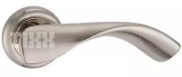 Ручка дверная на круглой розетке TIXX Кармелла INDH 202-04 SN Матовый никель