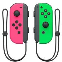 Геймпад совместимый со Switch Nintendo, 2 контроллера Joy-Con зелено-розовый