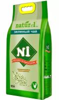 № 1 NATUREL – Наполнитель комкующийся для туалета кошек «Зеленый чай» (17,5 л х 4 шт)