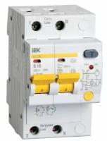 Выключатель автоматический дифференциального тока 2п B 16А 30мА тип A 4.5кА АД-12М IEK MAD12-2-016-B-030