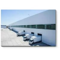 Модульная картина Picsis Промышленное здание со складом (30x20)