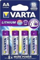 Батарейка литиевая Varta Professional Lithium AA 4 шт