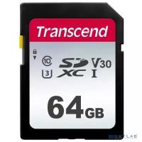 SecureDigital 64Gb Transcend TS64GSDC300S {SDXC Class 10, UHS-I U3}