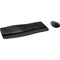 Комплект клавиатура и мышь Microsoft Wireless Sculpt Comfort Desktop USB (L3V-00017) черная