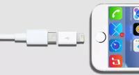 Адаптер переходник папа Lightning, мама micro USB для iPhone, iPad