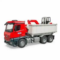 03-624 Bruder Самосвал Bruder Mercedes-Benz Arocs с мини экскаватором 03-624