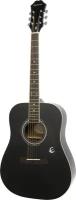 EPIPHONE DR-100 Ebony акустическая гитара, цвет черный