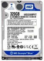 Жесткий диск Western Digital WD3200BPVT 320Gb 5400 SATAII 2,5