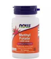 Methyl Folate (Метилфолат) 1000 мкг 90 таблеток (Now Foods)