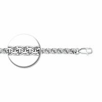 Серебряный браслет плетение Бисмарк Diamant online 100237, Серебро 925°, 22