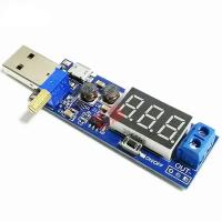 DC-DC 3.5-12V USB (micro USB) в 1.2-24V 3W с вольтметром