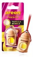 Ароматизатор подвесной для автомобиля Areon Fresco Vanilla bubble/Ванильный Пузырь