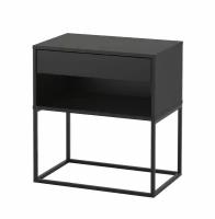 VIKHAMMER тумбочка IKEA, цвет черный, размер 60x39 см