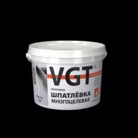 Шпатлевка Вододисперсионная Многоцелевая VGT 1кг Акриловая для Наружных и Внутренних Работ / ВГТ