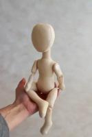 Августина, рост 35 см. Заготовка интерьерной куклы из текстиля для творчества, рукоделия, хобби