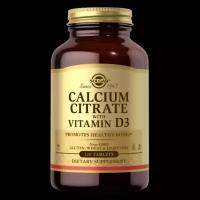 Calcium Citrate with Vitamin D3 (Цитрат Кальция c витамином D3) 120 таблеток (Solgar)