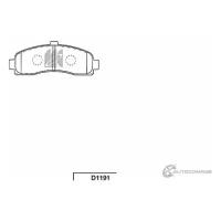 Колодки тормозные передние MICRA (K11) KASHIYAMA D1191