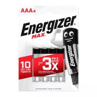 Батарейка Energizer MAX LR03 AAA Alkaline 1.5V (4шт в блистере)