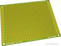 PCB 70x90 green, Плата макетная, 70мм х 90мм, PCB (шаг2.54мм)