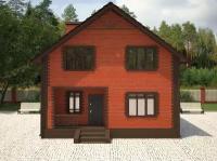 Проект жилого дома STROY-RZN 15-0004 (120,1 м2, 8,96*8,96 м, керамический блок 380 мм, облицовочный кирпич)