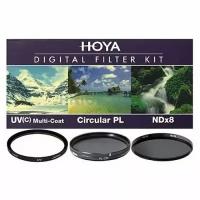 HOYA Набор фильтров HOYA Digital Filter Kit: 77mm UV(C) HMC MULTI, PL-CIR, NDX8