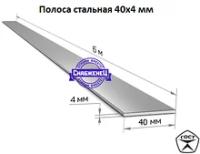 Полоса 40х4 мм стальная (цена за метр)