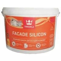 Краска фасадная tikkurila facade silicon 9л база a белый глубоко-матовый