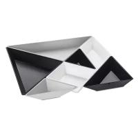 Менажница tangram ready черная-белая-серая