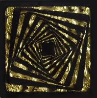 Декор напольный Росмозаика Напольные вставки Квадрат золото 66x66 мм (Керамическая плитка для пола)