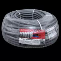 Силовой кабель в гофре, 3*1,5мм, 100м