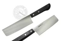 Нож кухонный Накири-топорик для овощей 160/295, молибден-ванад. сталь, рукоять ABC пластик DTY-02