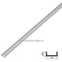 Профиль PAL1105 алюминиевый накладной для светодиодных лент Jazzway 11х4,5мм L=2000мм 5009523