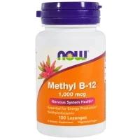 NOW Methyl B-12 1000 mcg 100 таблеток для рассасывания