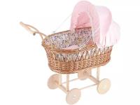 Petitcollin Wicker Doll Pram (Коляска Петитколлин для кукол до 40 см Весенние цветы)