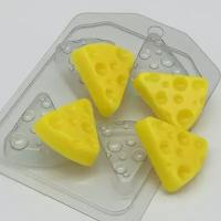 Сыр треугольный (4 мини) - форма для мыла пластиковая