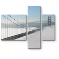 Модульная картина Picsis Туман над мостом 