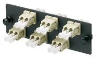 PANDUIT FAP6WEIDLC Панель OPTICOM для 6 LC дуплексных многомодовых оптических адаптеров с муфтами из фосфористой бронзы (слоновая кость) (замена на FAP6WEIDLCZ)