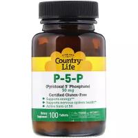 Country Life П-5-Ф (пиридоксаль-5'-фосфат) 50 мг 100 таблеток Clf-06237