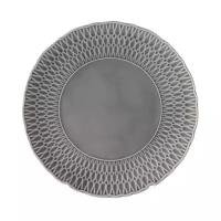 Тарелка обеденная Cmielow Sofia, фарфоровая, d 21 см, серая глазурь