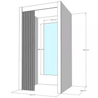 Примерочная кабина 1-секция для ПВЗ и магазина