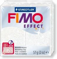 Полимерная глина FIMO Effect 052, белый с блестками, 57г