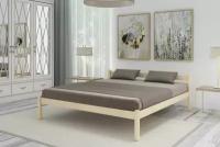 Кровать двуспальная деревянная из массива сосны 200х200